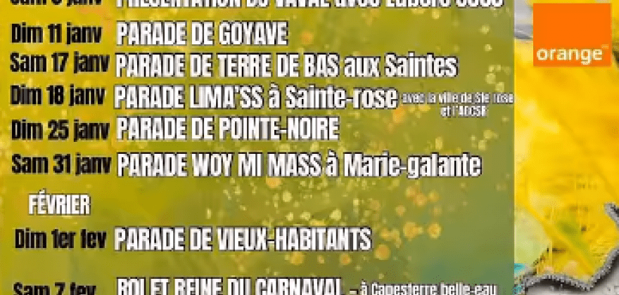 Le carnaval en Guadeloupe